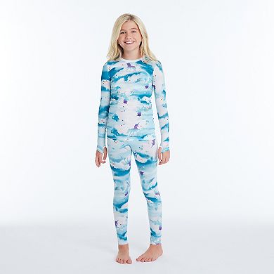Girls 4-16 Cuddl Duds® Comfortech Stretch Poly 2-Piece Base Layer Set