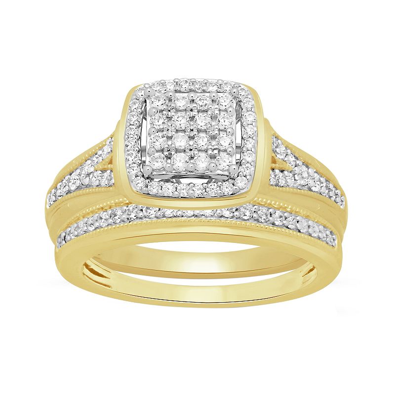 30414785 Always Yours 14k Gold Over Silver 1/2 Carat T.W. D sku 30414785