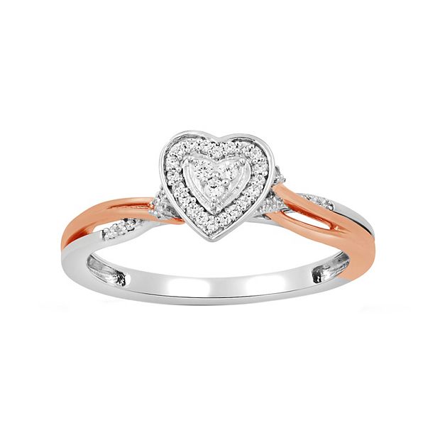 Always Yours 14k Rose Gold Over Silver 1/10 Carat T.W. Diamond