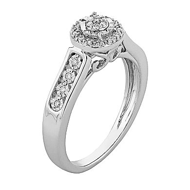 Always Yours Sterling Silver 1/10 Carat T.W. Diamond Ring