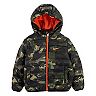 Toddler Boy Nike Quilted Camouflaged Hooded Puffer Midweight Jacket