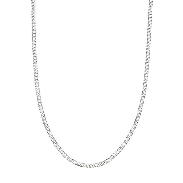 PRIMROSE Sterling Silver Curb-Link Chain Necklace