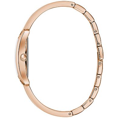 Caravelle by Bulova Women's Rose Gold Tone Bangle Watch - 44L264