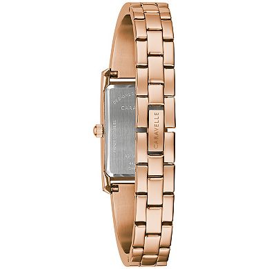 Caravelle by Bulova Women's Rose Gold Tone Bangle Watch - 44L264