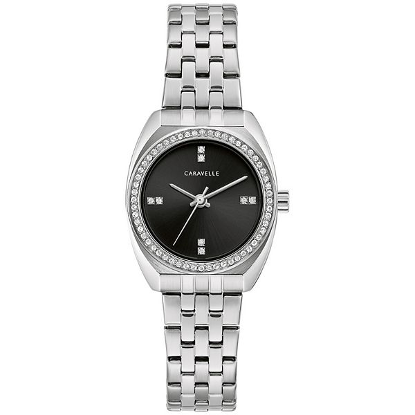 Caravelle by Bulova Women s Crystal Accent Stainless Steel Watch