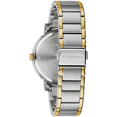 Caravelle by Bulova Men's Two-Tone Stainless Steel Watch with Blue Dial - 45A149