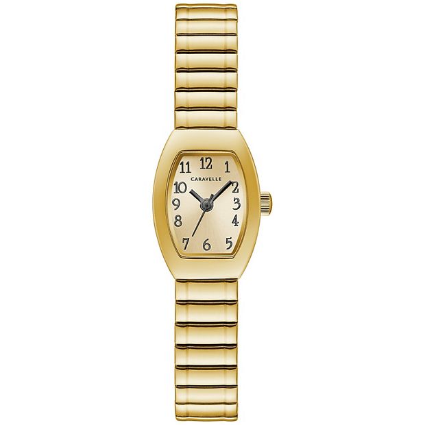 Caravelle women's 2025 gold watch