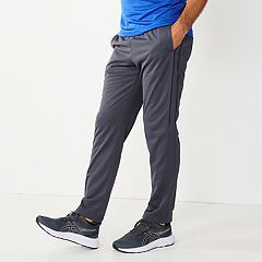 Grey Sweatpants Flat-Front Pants