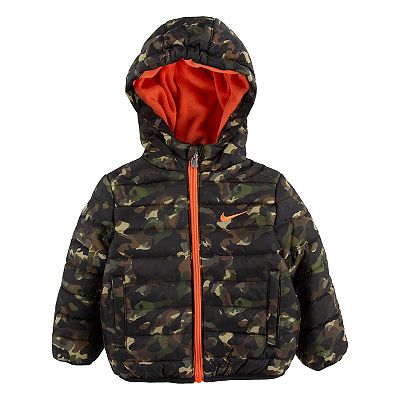 Baby Boy Nike Hooded Puffer Heavyweight Jacket