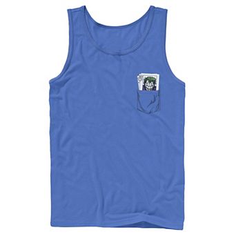 Men's DC Comics The Joker Cards Pocket Graphic Tank Top