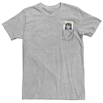 Men's DC Comics The Joker Cards Pocket Graphic Tee