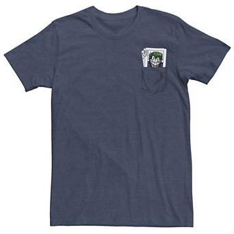 Men's DC Comics The Joker Cards Pocket Graphic Tee