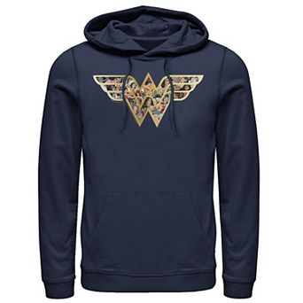 Men's DC Comics Wonder Woman Symbol Build Up Fill Hoodie