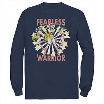 Men's DC Comics Wonder Woman Fearless Warrior Retro Tee