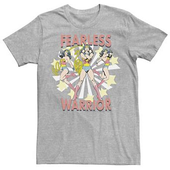 Men's DC Comics Wonder Woman Fearless Warrior Retro Tee