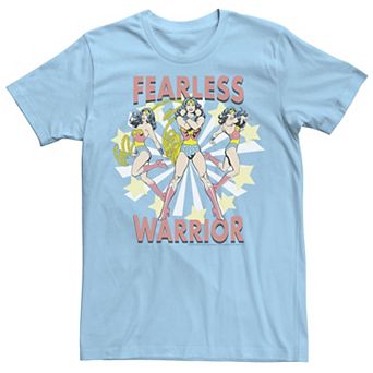 Men's DC Comics Wonder Woman Fearless Warrior Retro Tee