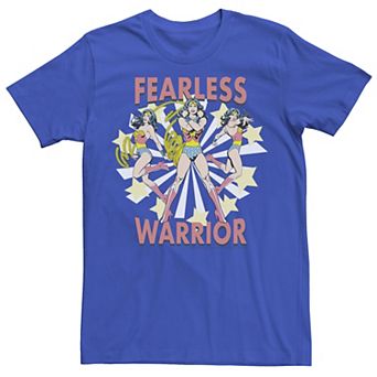 Men's DC Comics Wonder Woman Fearless Warrior Retro Tee