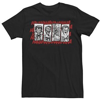 Men's DC Comics Faces Of Joker Portrait Panels Tee