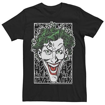 Men's DC Comics Batman Joker Laugh Headshot Tee