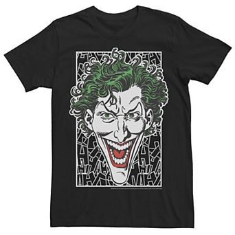 Men's DC Comics Batman Joker Laugh Headshot Tee