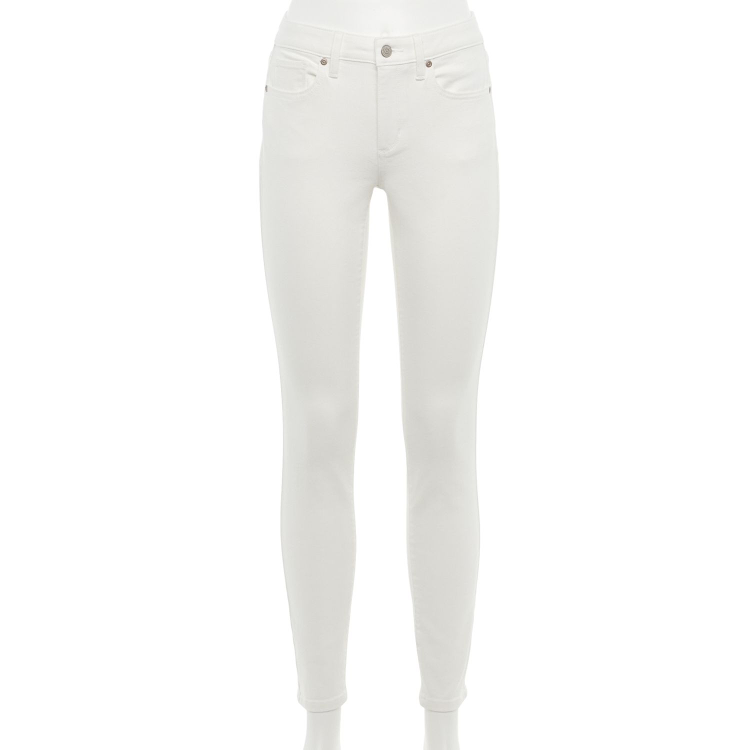 skinny stretch white jeans