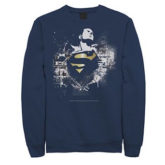 Men's DC Comics Superman Torn Shirt Poster Sweatshirt