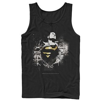 Men's DC Comics Superman Torn Shirt Poster Tank Top