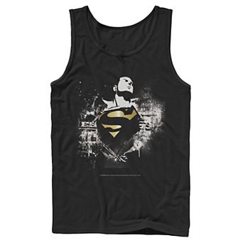 Men's DC Comics Superman Torn Shirt Poster Tank Top