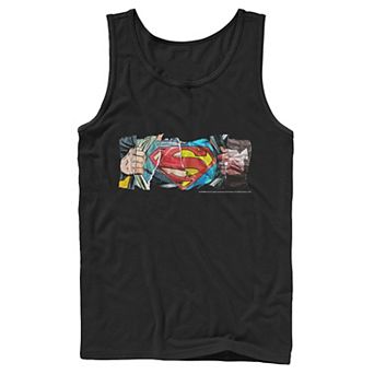 Men's DC Comics Superman Paper Chest Logo Tank Top