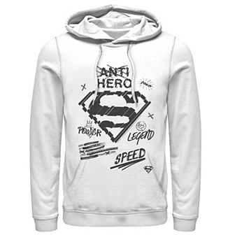 Men's DC Comics Superman Sketched Chest Logo Hoodie