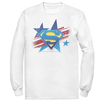 Men's DC Comics Superman Stars And Stripes Chest Logo Graphic Tee