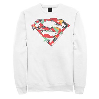 Men's DC Comics Superman Polygon Chest Logo Fleece Sweatshirt