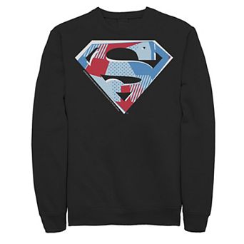 Men's DC Comics Superman Cutout Chest Logo Fleece Sweatshirt