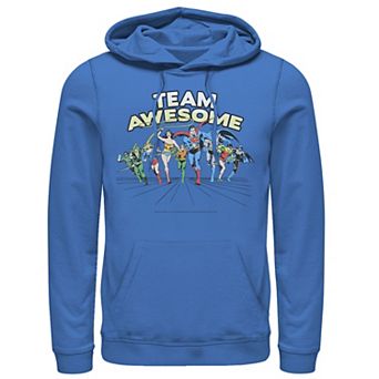 Men's Justice League Team Awesome Group Shot Hoodie