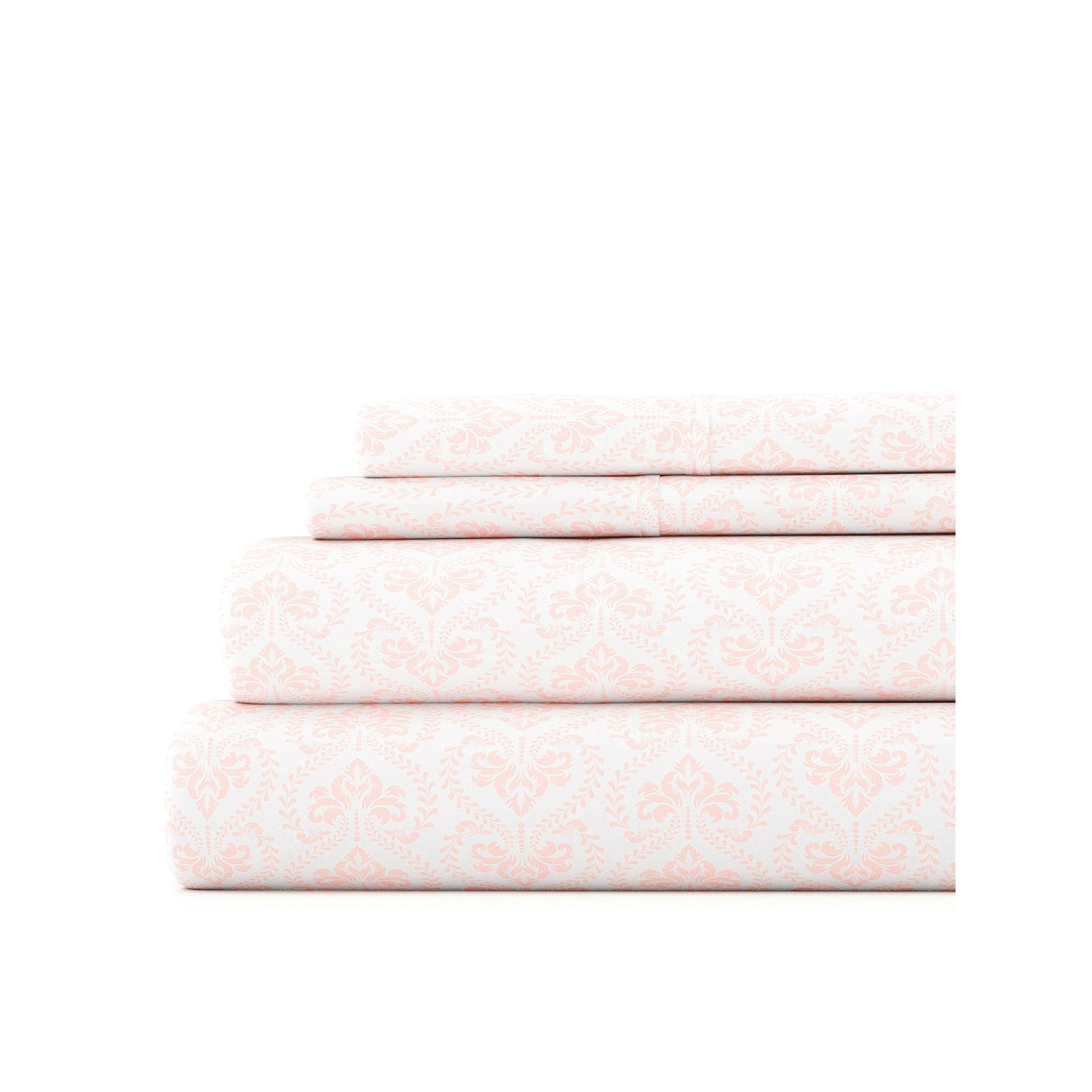 Home Collection Printed Sheet Set, Classic Pink