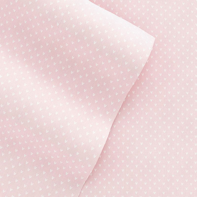 Home Collection Printed Sheet Set, Pink, Queen Set