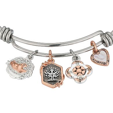 LovethisLife® Stainless Steel Charm Grandma Bangle Bracelet
