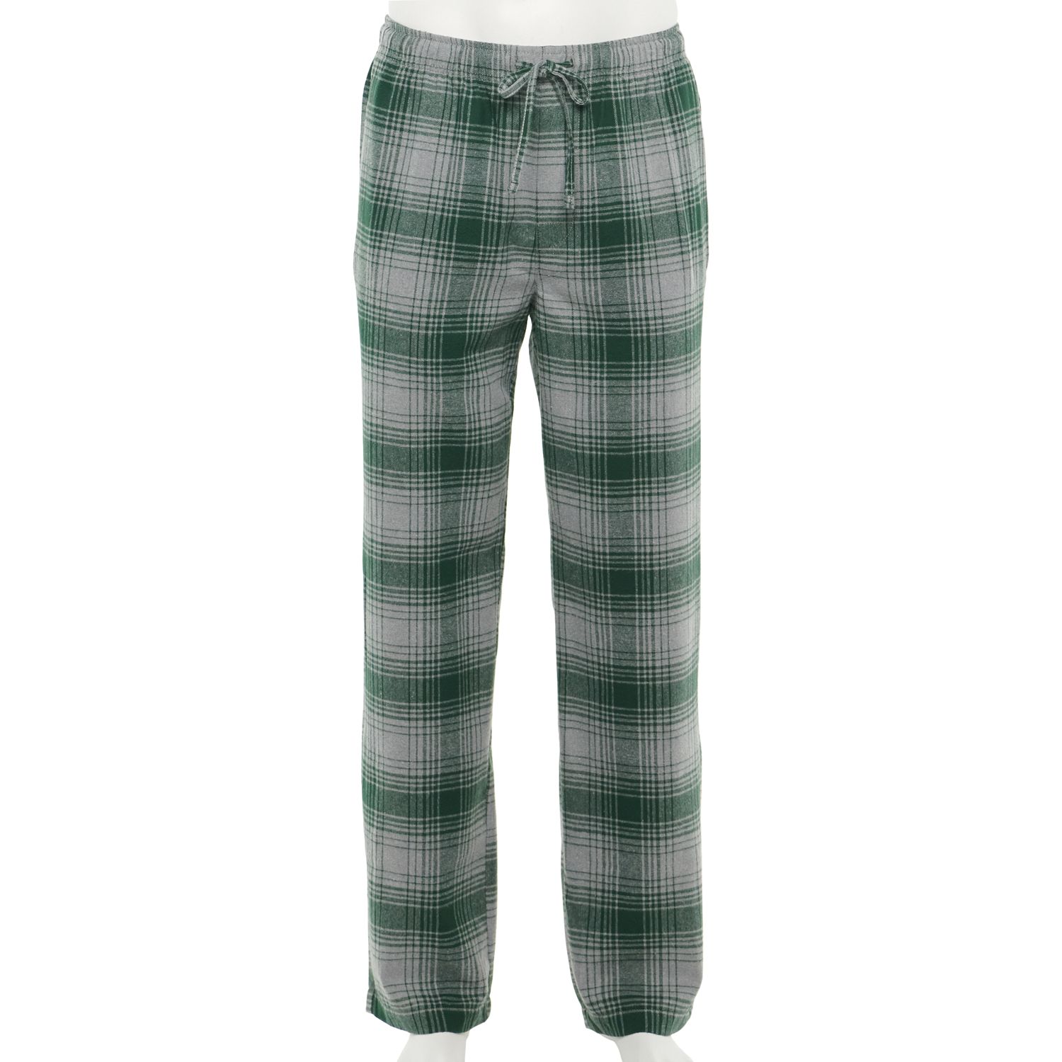 women's green plaid pajama pants