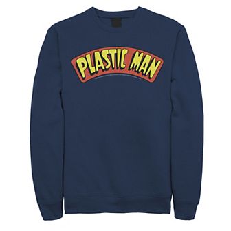 Men's DC Comics Plastic Man Text Logo Poster Sweatshirt