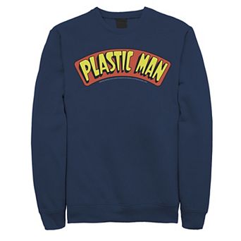 Men's DC Comics Plastic Man Text Logo Poster Sweatshirt