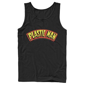 Men's DC Comics Plastic Man Text Logo Poster Tank Top