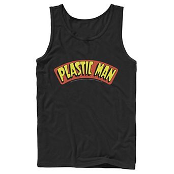 Men's DC Comics Plastic Man Text Logo Poster Tank Top