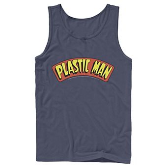 Men's DC Comics Plastic Man Text Logo Poster Tank Top