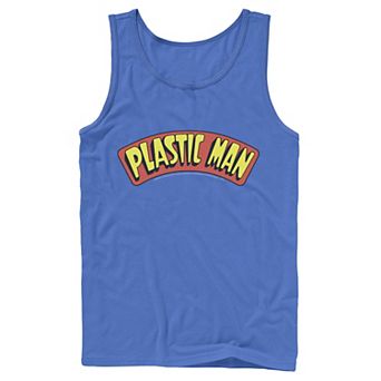 Men's DC Comics Plastic Man Text Logo Poster Tank Top