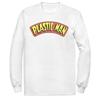 Men's DC Comics Plastic Man Text Logo Poster Tee