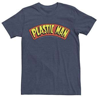 Men's DC Comics Plastic Man Text Logo Poster Tee