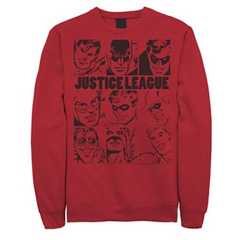 Men's DC Comics Justice League Group Shot Panel Poster Sweatshirt