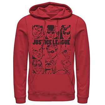 Men's DC Comics Justice League Group Shot Panel Poster Hoodie