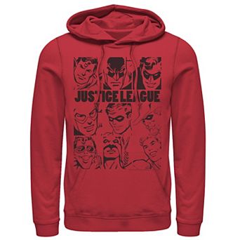 Men's DC Comics Justice League Group Shot Panel Poster Hoodie