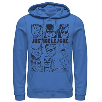 Men's DC Comics Justice League Group Shot Panel Poster Hoodie